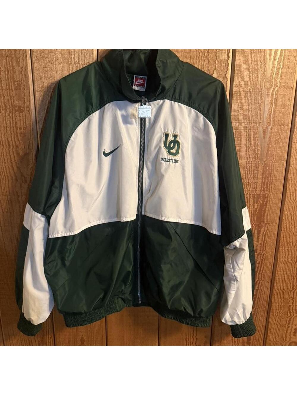 Nike Vintage University of Oregon Wrestling Windbreaker/Warm Up Jacket
